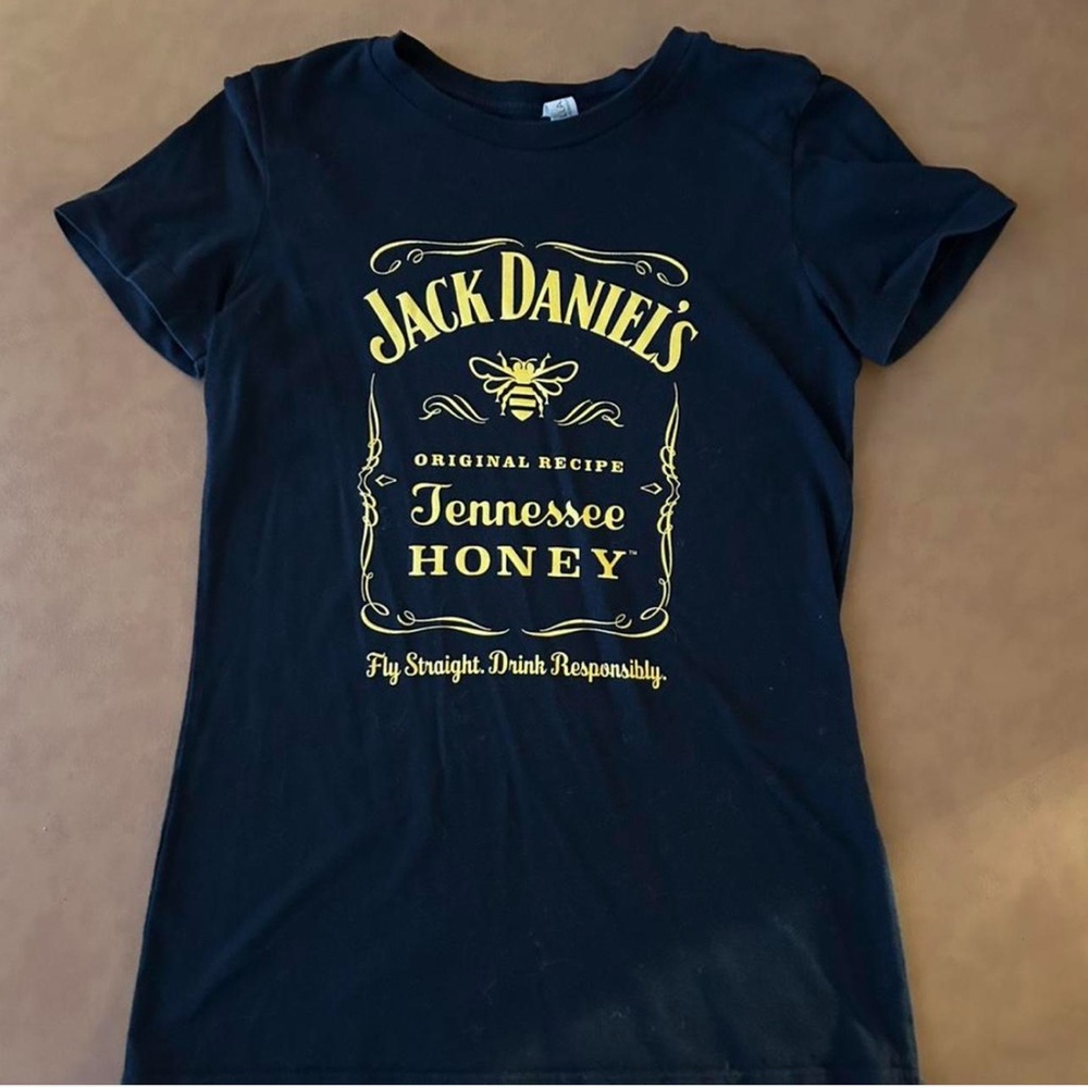 Jack Daniels Black and Gold Short Sleeve Tee